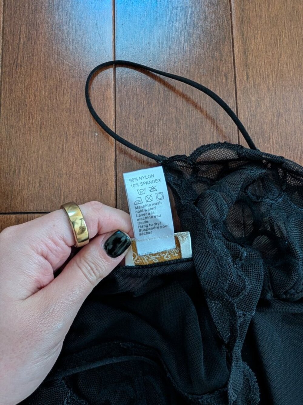 FLORAL DETAIL SHEER VINTAGE SLIP DRESS - Picture 3 of 5